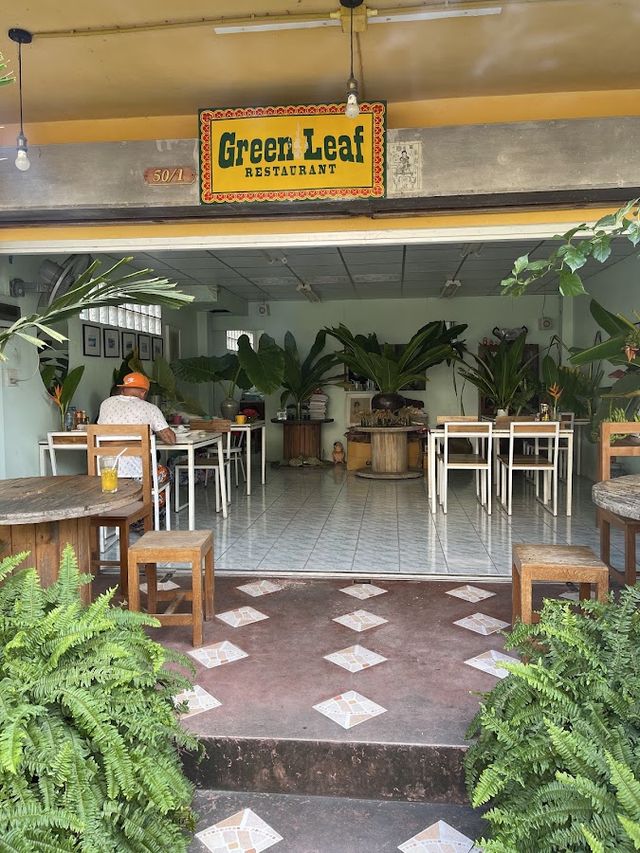 Green Leaf restaurant storefront