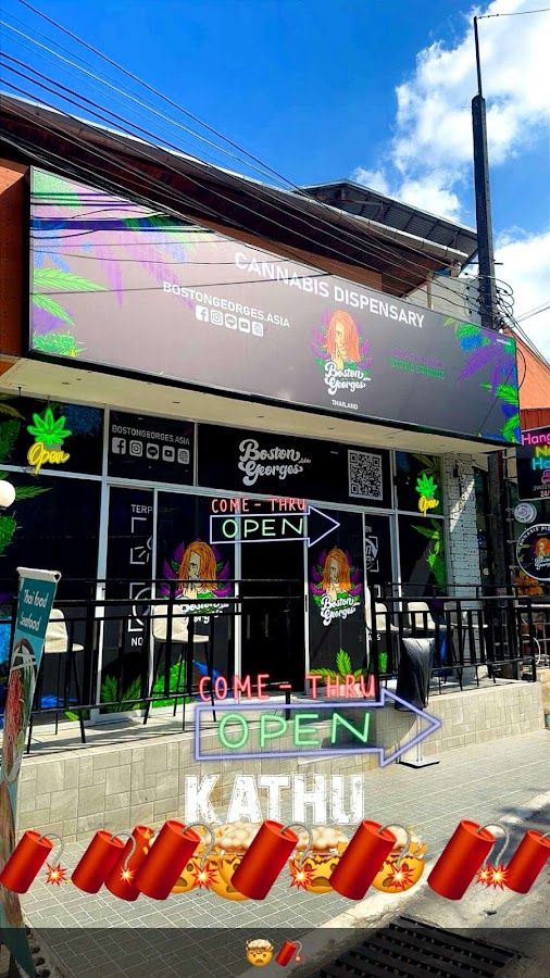Learn To Leaf Cannabis Shop | 100฿ for 1G | Weed Marijuana Dispensary | Lounge | Coffee Shop | CALI WEED | storefront