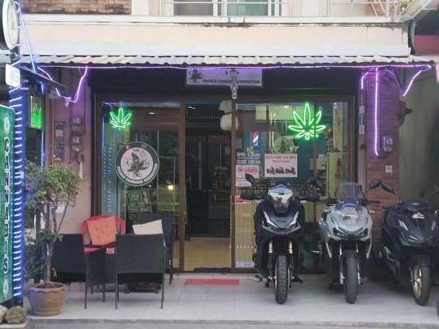 French Cannabis Connection Dispensary Weed & Store Motorbike Kamala storefront