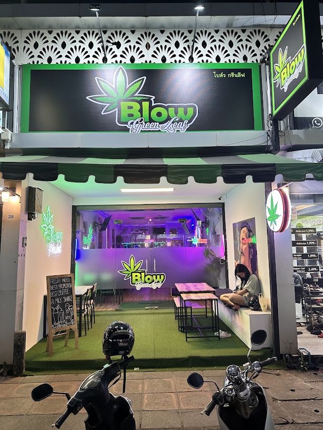 Blow Green Leaf: Premium Cannabis Coffeeshop Patong Phuket THAILANDE storefront