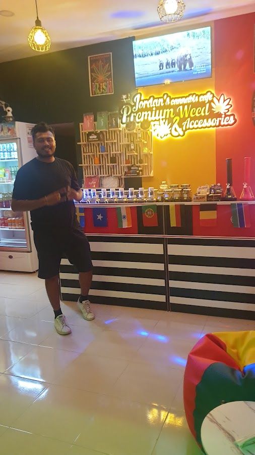 Jordan’s cannabis cafe storefront