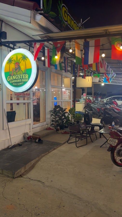 Gangster Cannabis shop storefront