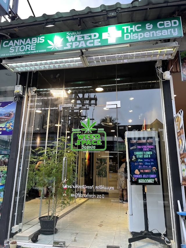 Weed Space storefront in Koh Samui