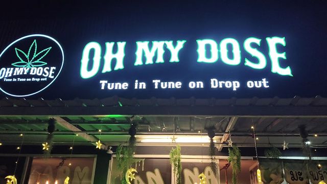 Oh my dose Ganja Cannabis Shop&Bar Koh Tao storefront