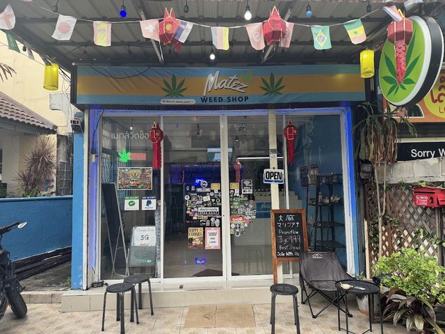 BEST WEED SHOP in Chiang mai - Matez weed shop#1 大麻 กัญชา storefront