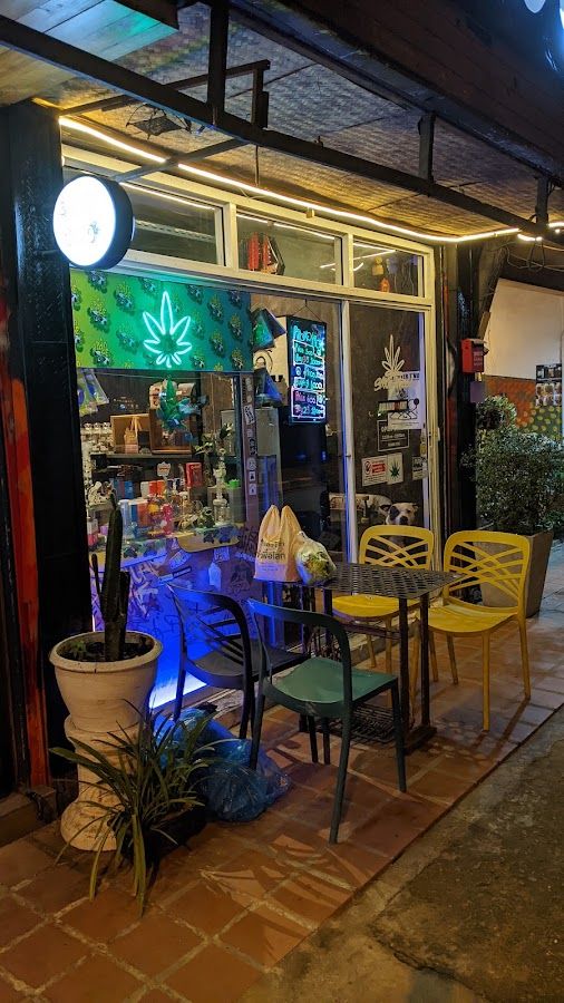 Space weed storefront in Chiang Mai