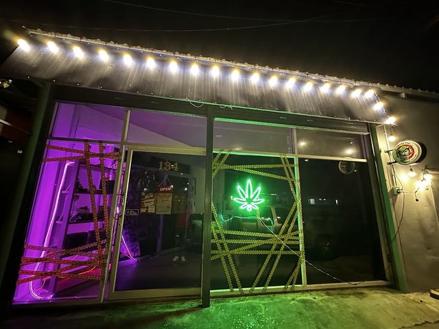 Red eye cannabis shop (ร้านกัญชา) storefront