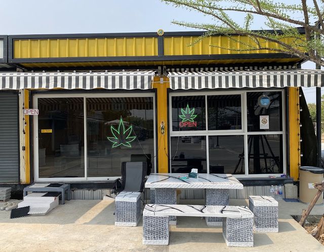 Great cannabis shop storefront