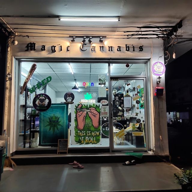 Magic cannabis storefront