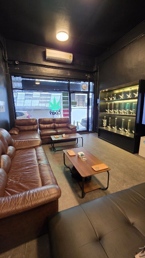 Stonersclub x Qaromashop Ekkamai 大麻 dispensary cannabis and vaporizers storefront