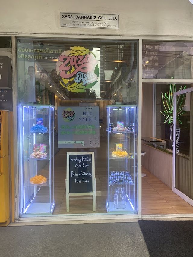 ZaZa Asia Cannabis dispensary and weed shop storefront