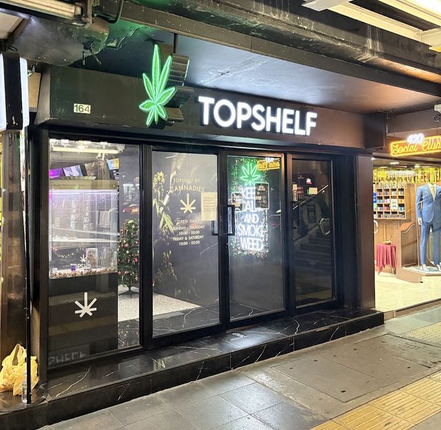 TOPSHELF Cannabis Dispensary Weed Shop Marijuana Ganja storefront