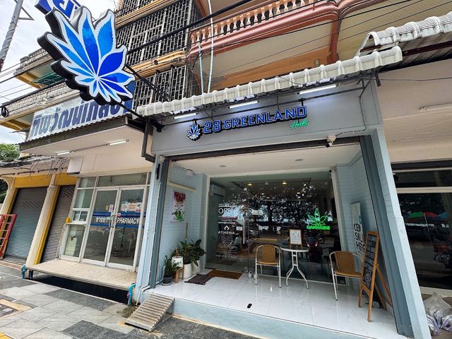 28greenland cha-am Cannabis Dispensary متجر القنب 大麻商店 Магазин каннабиса storefront