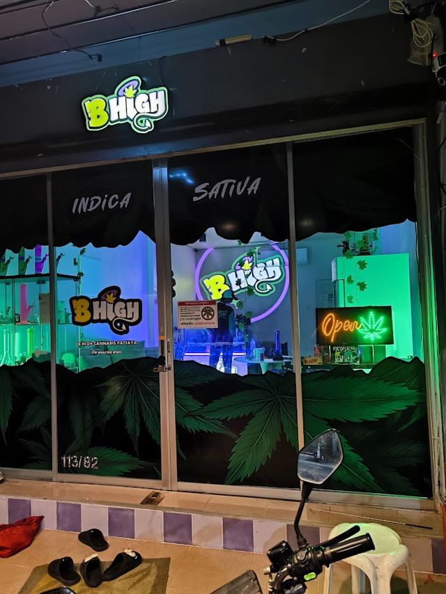B High Cannabis Pattaya Weed storefront