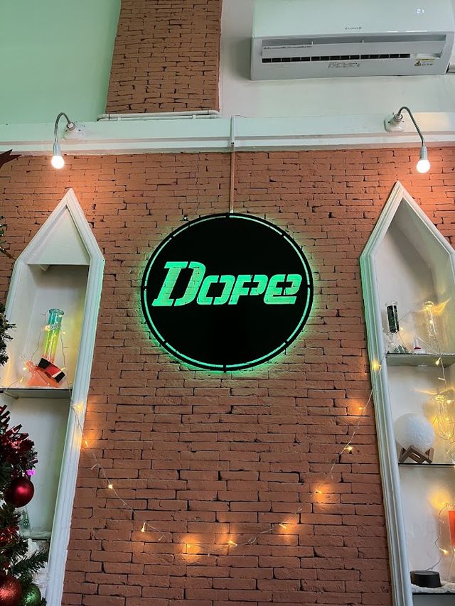 Dope dispensary cafe storefront