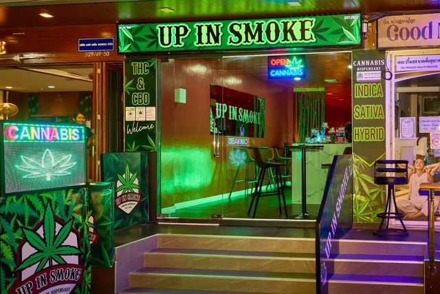 Up In Smoke Cannabis Weed Shop storefront