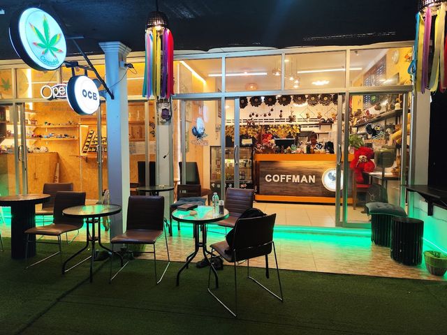 Cannabis and Coffee Shop storefront