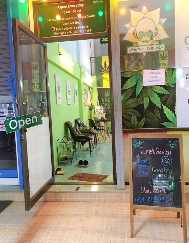 Jungle Garden Cannabis Dispensary Klong Prao storefront