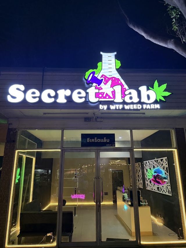 Secret lab Cannabis indoor USA storefront