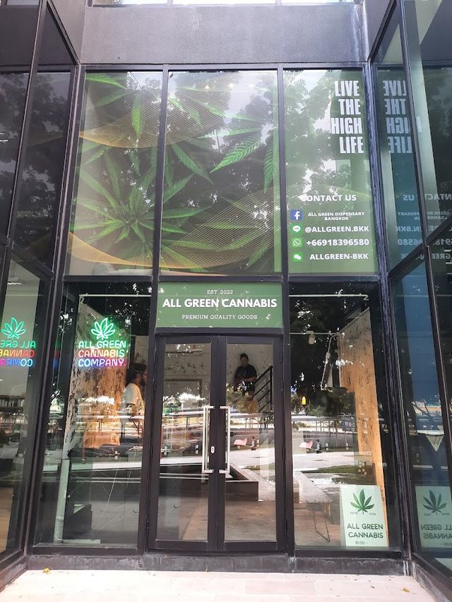 All Green Cannabis Weed shop and Delivery Bangkok 大麻公司, マリファナ, 대마초 storefront