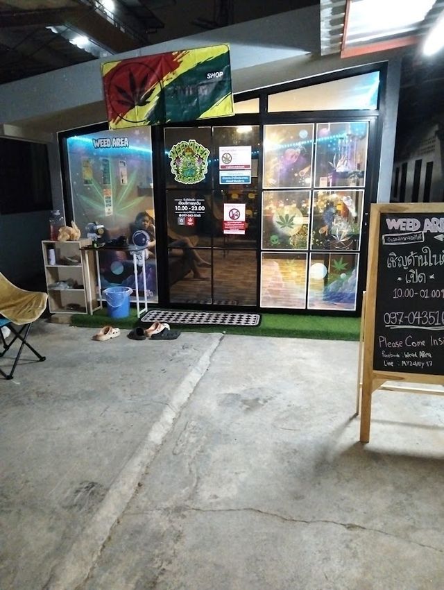 weed area storefront